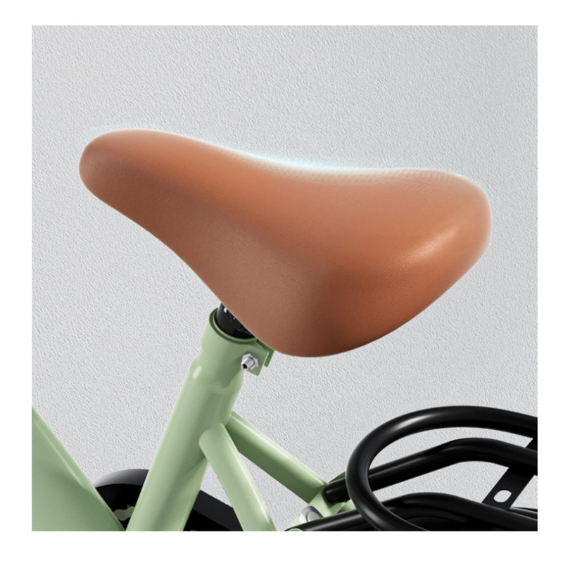 BICICLETA INFANTIL ARO 12 CESTA Y RUEDA CON LUCES VERDE - 5