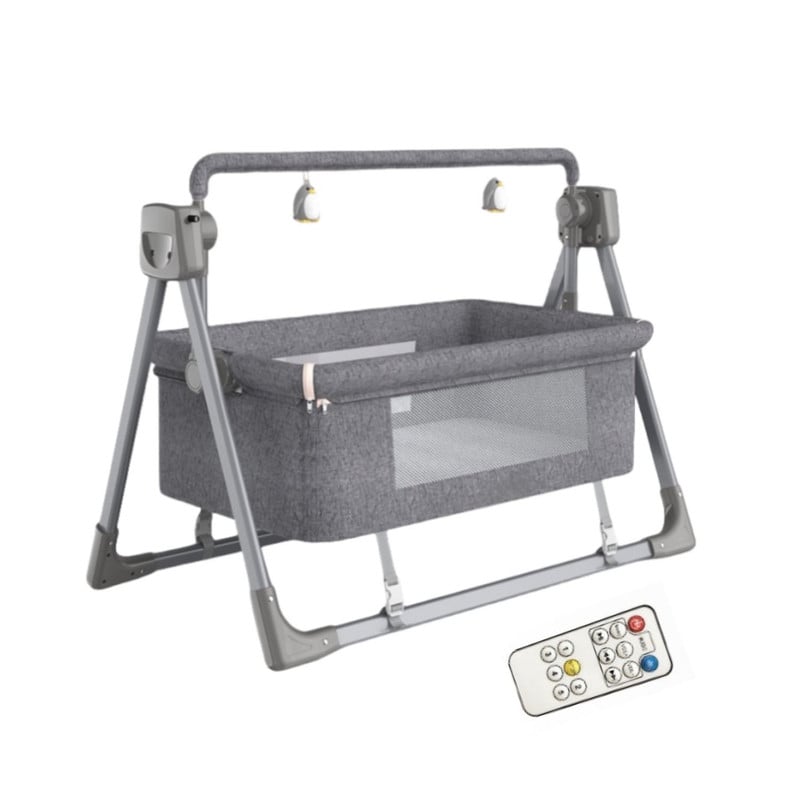 CUNA COLECHO MECEDORA ELÉCTRICA PLEGABLE Y BLUETOOTH - 1