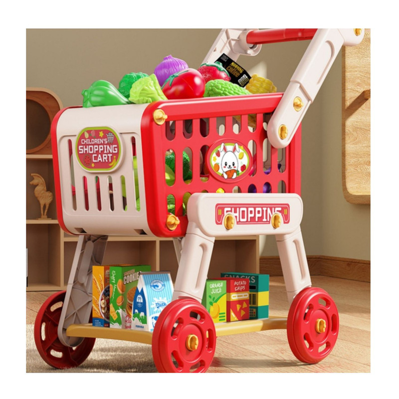 CARRITO DE COMPRA DE JUGUETE CON 33 PIEZAS SUPERMERCADO - 2