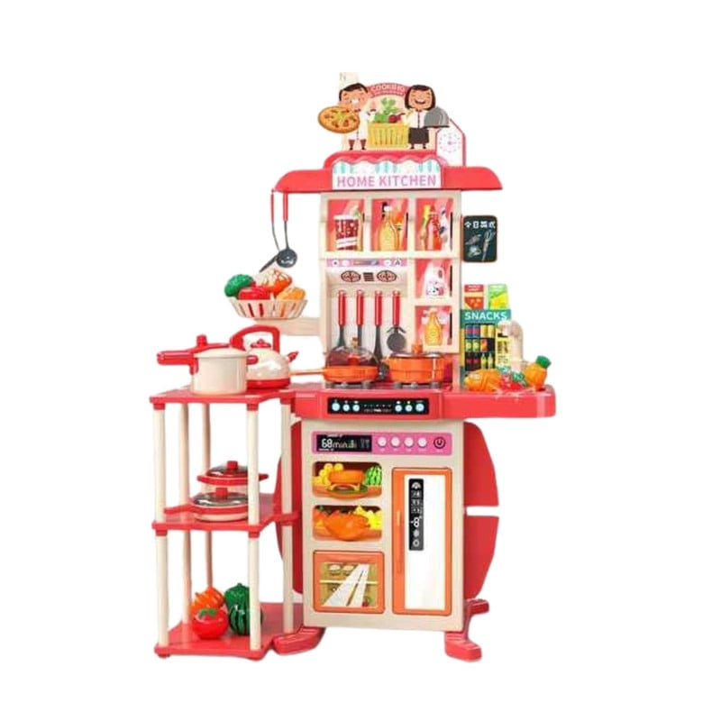 COCINA DE JUGUETE GRANDE 95 CM 73 PIEZAS CON LUZ Y SONIDO - 1