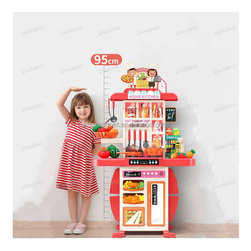 COCINA DE JUGUETE GRANDE 95 CM 73 PIEZAS CON LUZ Y SONIDO - 2