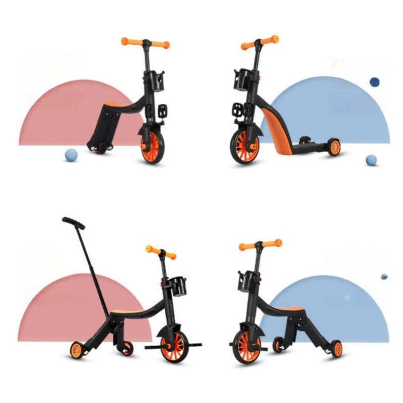 SCOOTER MONOPATÍN ANDADOR TRICICLO 4 EN 1 INFANTIL VERDE - 8