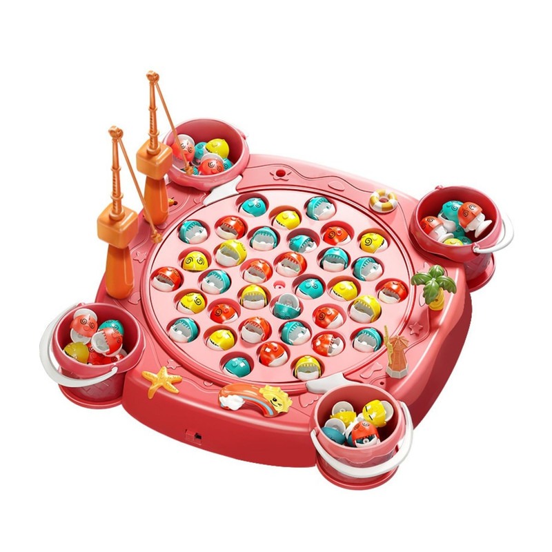 JUGUETE DIDÁCTICO PESCA MILAGROSA MAGNÉTICA ROSA - 1