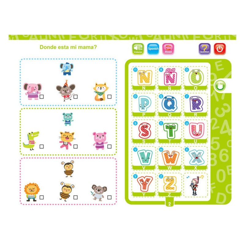 LIBRO DIDACTICO INTERACTIVO APRENDIZAJE BILINGÜE PARA NIÑOS - 6