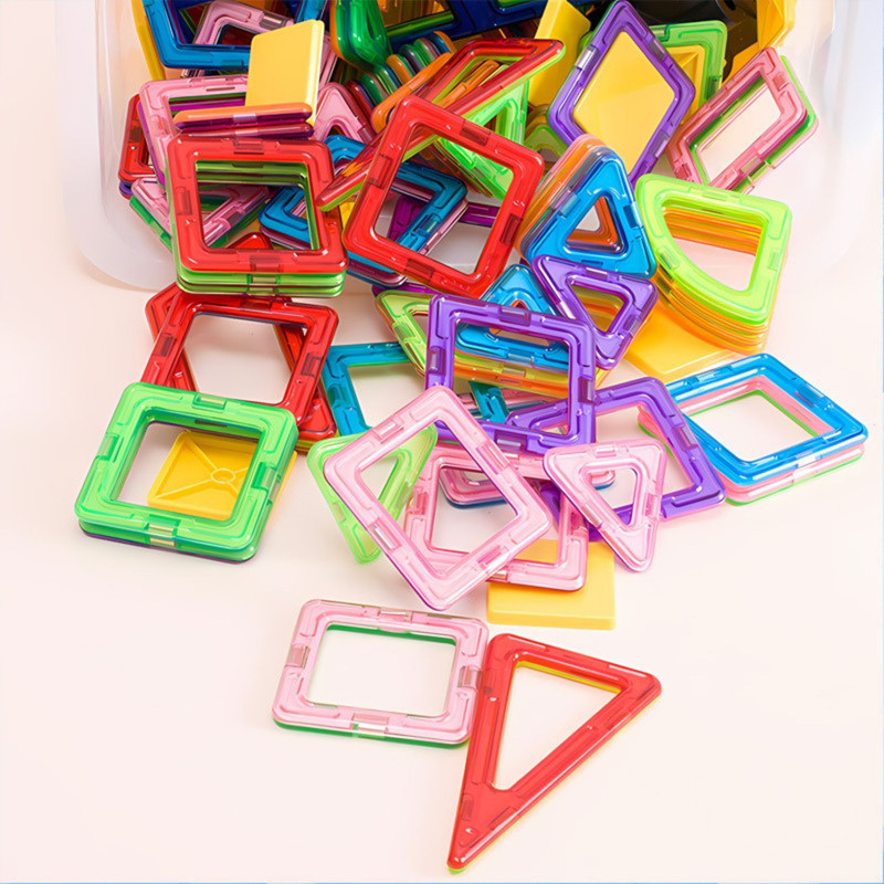 BLOQUES MAGNE TICOS DE CONSTRUCCION 3D 84 PIEZAS NIÑOS EDUCATIVOS STEM - 7