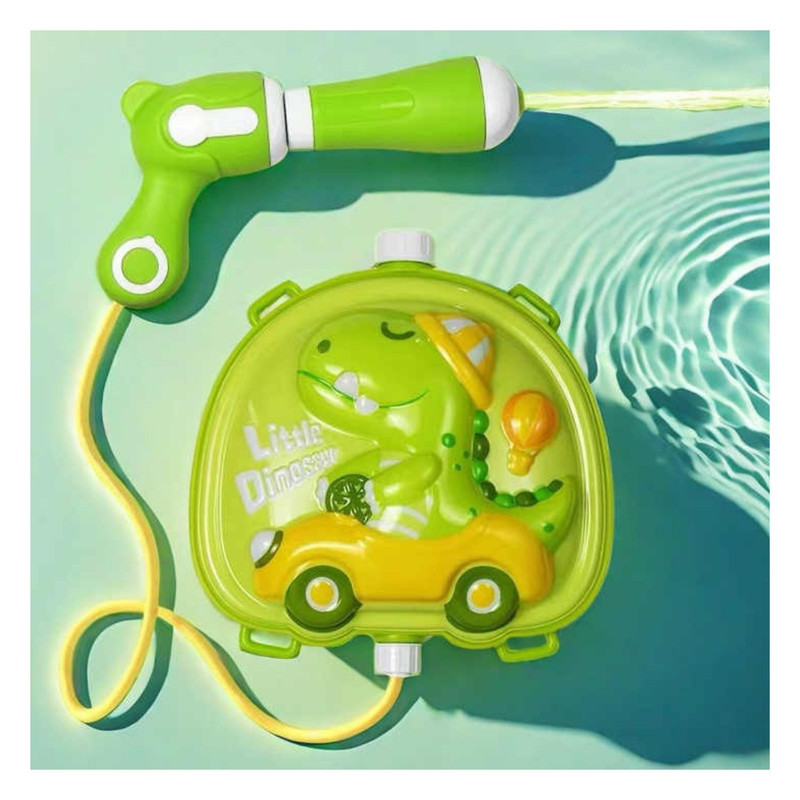 JUGUETE PISTOLA LANZADOR DE AGUA CON MOCHILA 2 LITROS DINO - 4