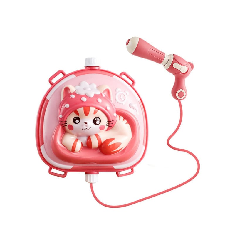 JUGUETE PISTOLA LANZADOR DE AGUA CON MOCHILA 2 LITROS GATO - 1