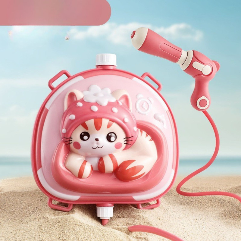 JUGUETE PISTOLA LANZADOR DE AGUA CON MOCHILA 2 LITROS GATO - 2