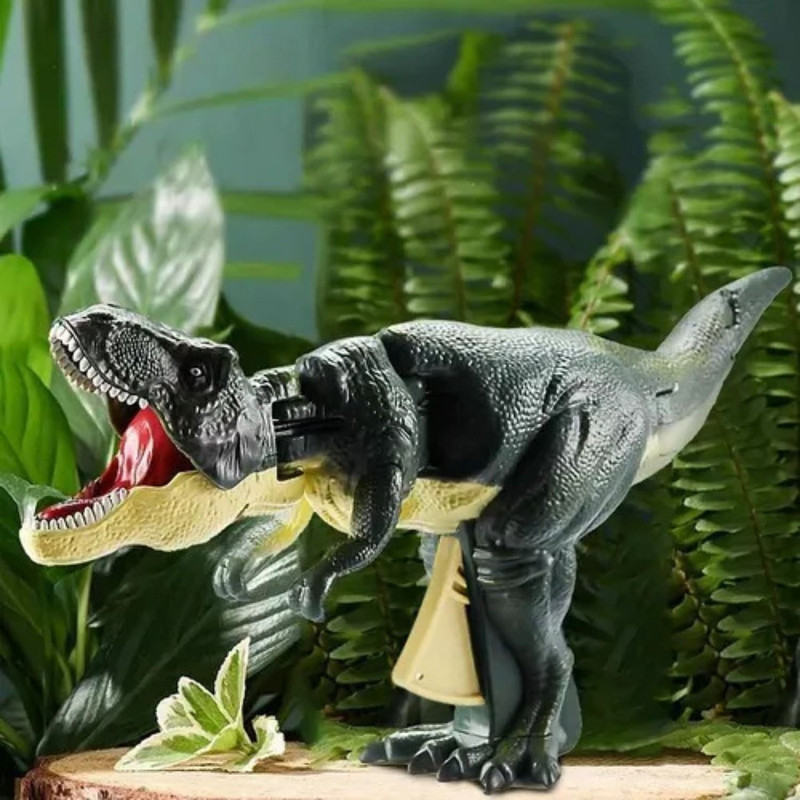 T-REX RETRACTIL CON SONIDO MORDIDA ANIMADA MECANICO Y COMPACTO - 5