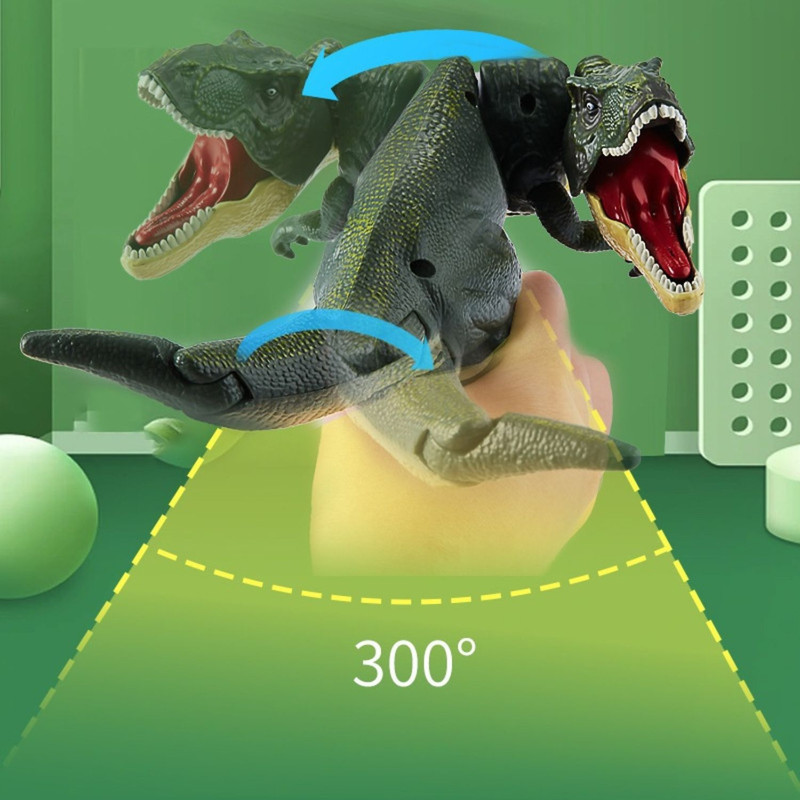 T-REX RETRACTIL CON SONIDO MORDIDA ANIMADA MECANICO Y COMPACTO - 6