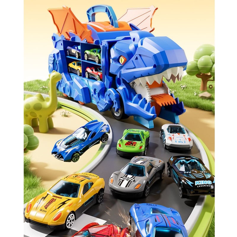 TRANSFORMER DINOSAURIO TRANSPORTE JUGUETE VEHICULO 12 EN 1 - 3