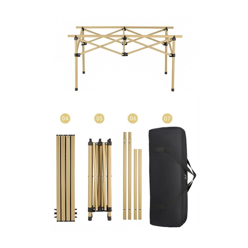 SET COMEDOR CAMPING PARA 4 PERSONAS INCLUYE MESA Y 4 SILLAS - 3