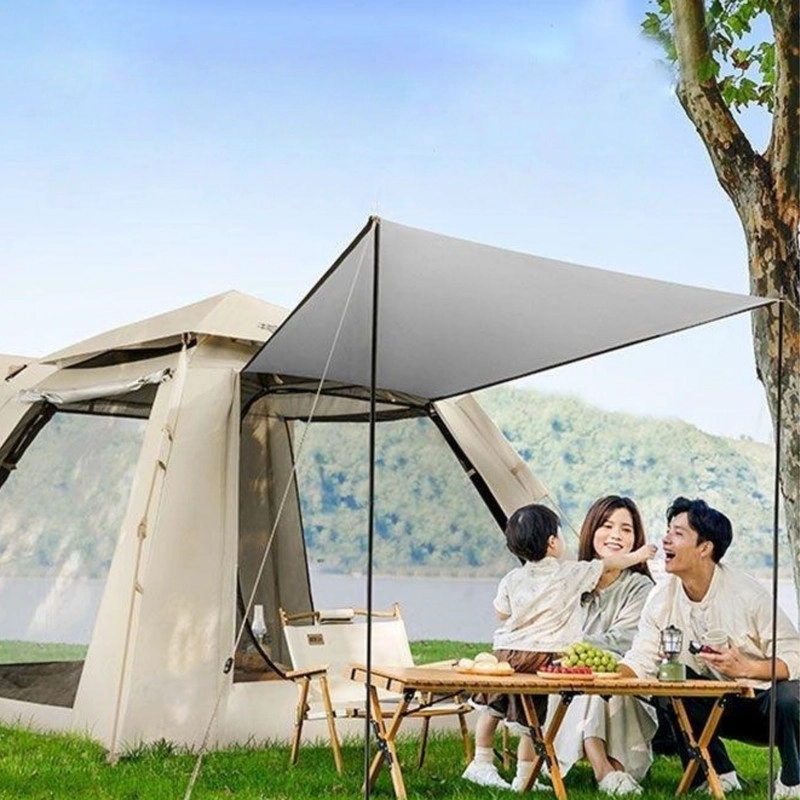 CARPA 3 ESTACIONES PREMIUM PARA 5 PERSONAS CON TECHO LARGO ANTI-UV 2000 MM - 5