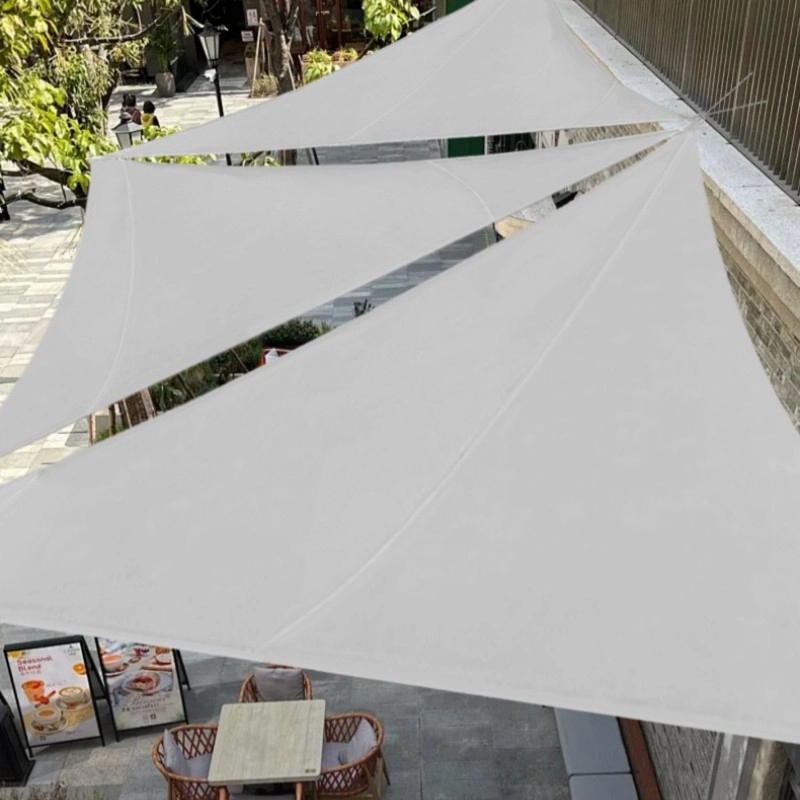 TOLDO VELA TRIANGULAR 3X3X3M SOMBRA GARANTIZADA CON TELA OXFORD 210D ANTI-UV - 4