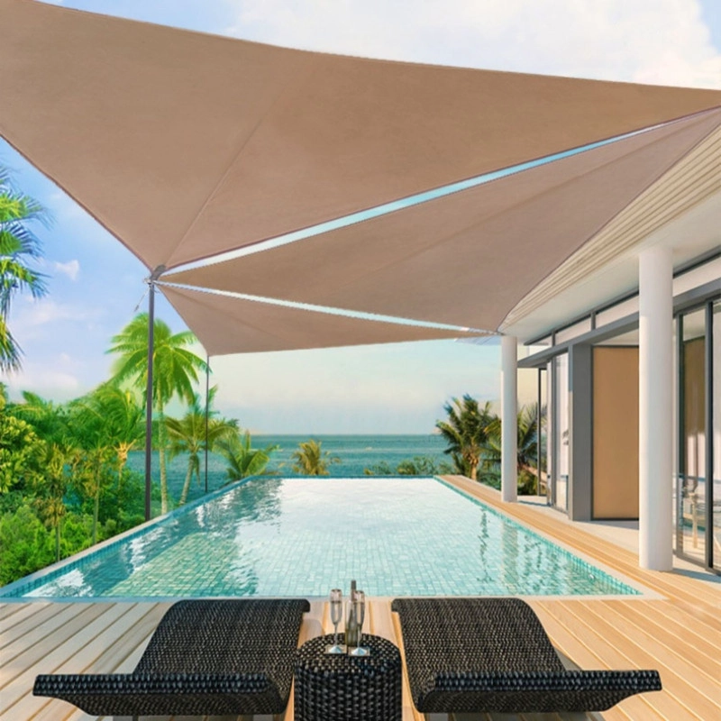 TOLDO VELA TRIANGULAR 3X3X3M SOMBRA GARANTIZADA CON TELA OXFORD 210D ANTI-UV - 5
