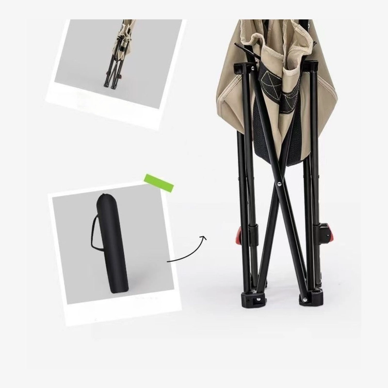 SILLA REPOSERA PARA CAMPING RECLINABLE CON 3 POSICIONES DE RESPALDO - 5