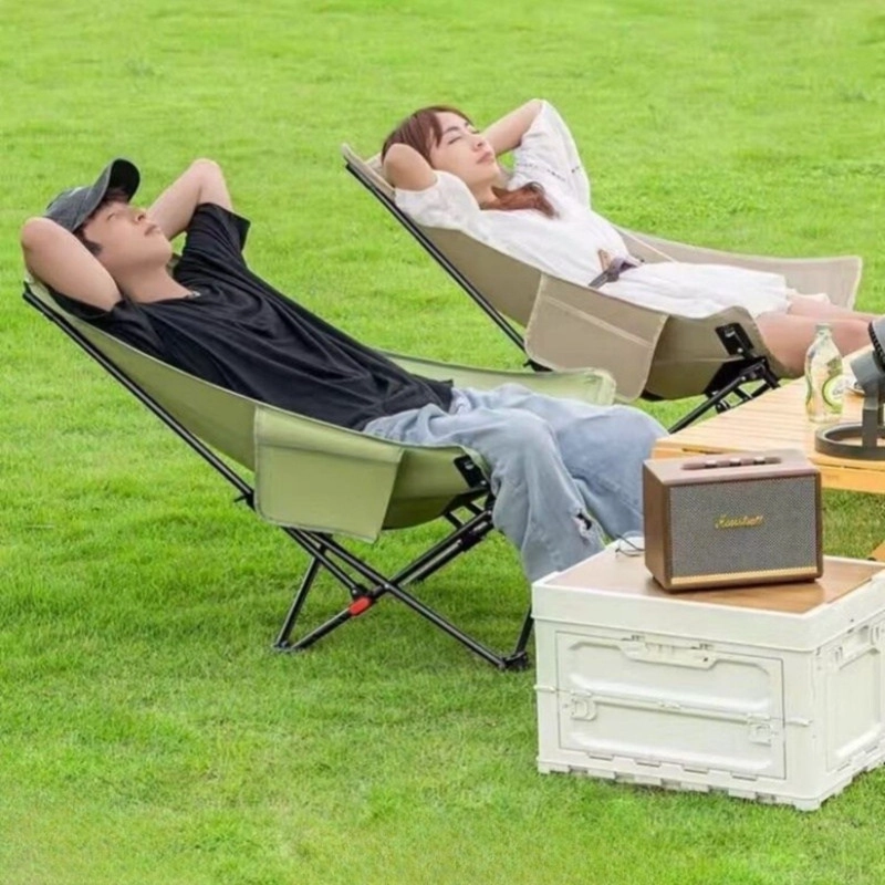 SILLA REPOSERA PARA CAMPING RECLINABLE CON 3 POSICIONES DE RESPALDO - 7