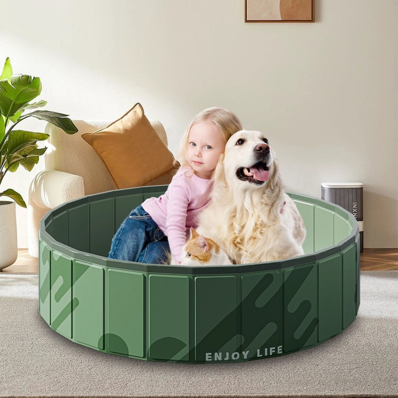 PISCINA PLEGABLE PERROS GRANDES 120X30CM PVC NO INFLABLE - 2