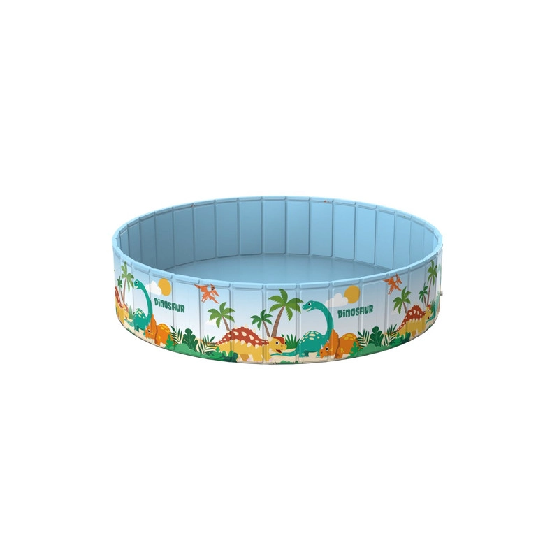 PISCINA PLEGABLE NIÑOS 4 EN 1 PVC DURO 120X45CM NO INFLABLE - 4