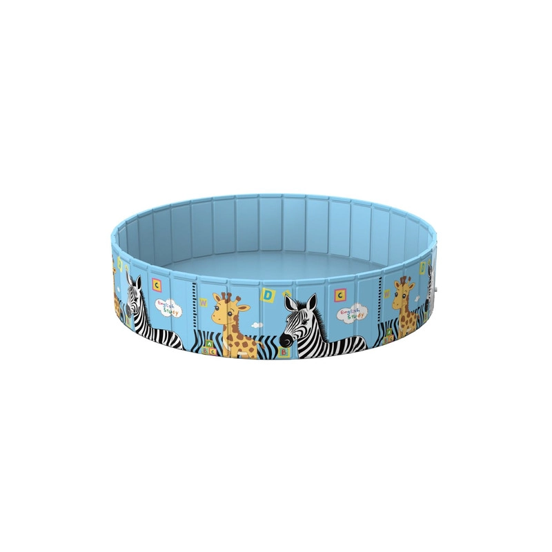 PISCINA PLEGABLE NIÑOS 4 EN 1 PVC DURO 120X45CM NO INFLABLE - 4