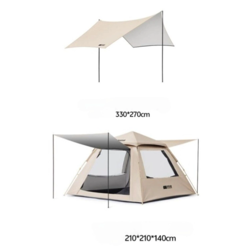 CARPA 3 ESTACIONES MODULAR PARA 6 PERSONAS 3 EN 1 INCLUYE TOLDO 8.5M2 ANTI-UV - 2