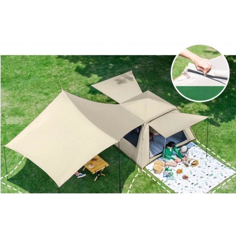 CARPA 3 ESTACIONES MODULAR PARA 6 PERSONAS 3 EN 1 INCLUYE TOLDO 8.5M2 ANTI-UV - 4