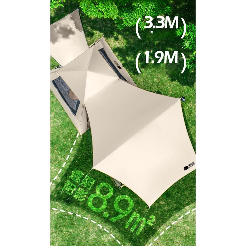 CARPA 3 ESTACIONES MODULAR PARA 6 PERSONAS 3 EN 1 INCLUYE TOLDO 8.5M2 ANTI-UV - 7