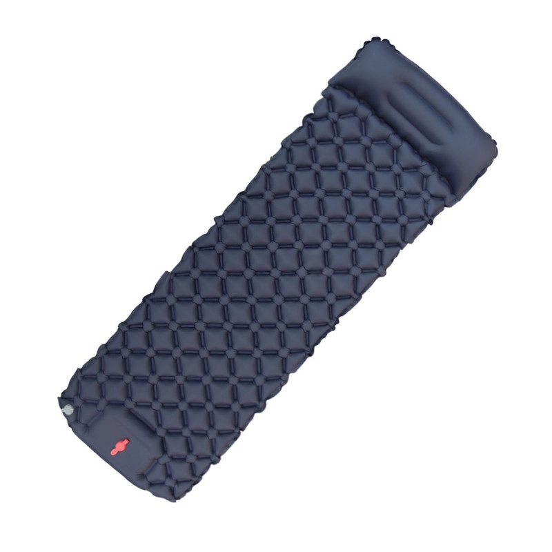 COLCHONETA INFLABLE CAMPING INDIVIDUAL ULTRALIGERA CON INFLADOR DE PIE - 1