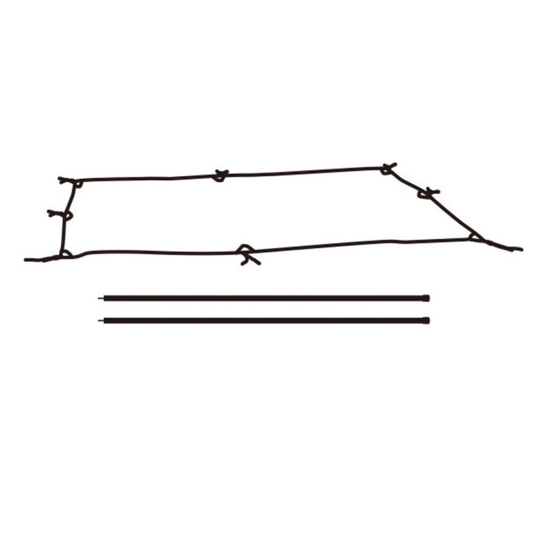 CARPA TOLDO DE LONA IMPERMEABLE ANTI-UV SOMBRA ASEGURADA 4X3M CON 6 ANGULOS - 5