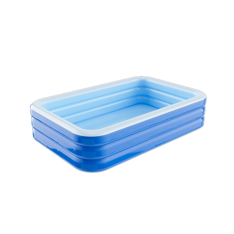 PISCINA INFLABLE FAMILIAR 200X125X50CM FONDO ANTIDESLIZANTE + INFLADOR - 6