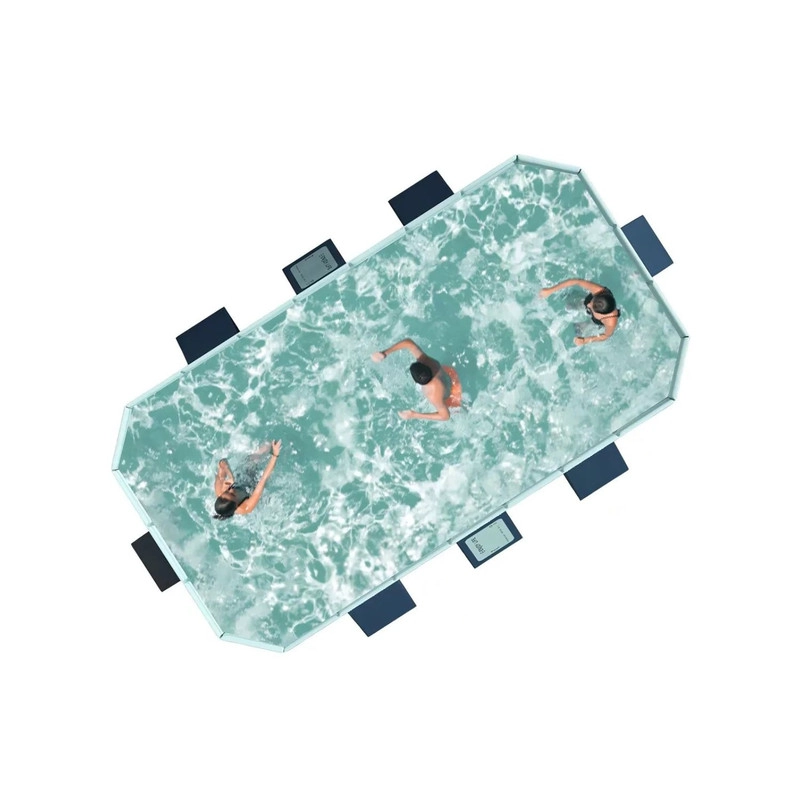 PISCINA RECTANGULAR DESMONTABLE FAMILIAR PVC DURA 265X164CM - 6