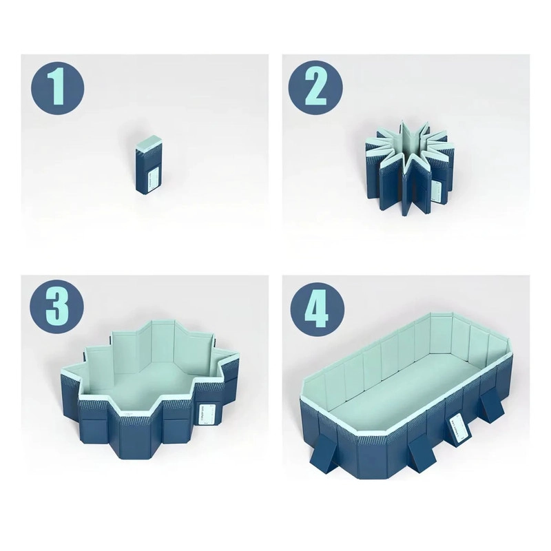 PISCINA RECTANGULAR DESMONTABLE FAMILIAR PVC DURA 265X164CM - 8