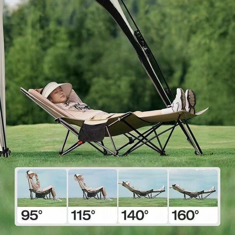 REPOSERA PLEGABLE PARA CAMPING CON REPOSAPIE S Y 4 ANGULOS ESTRUCTURA DE ALUMINIO - 4