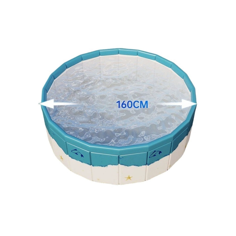 PISCINA PLEGABLE PVC DURO 160X40CM EXTRA GRANDE AGUA Y PELOTAS - 3