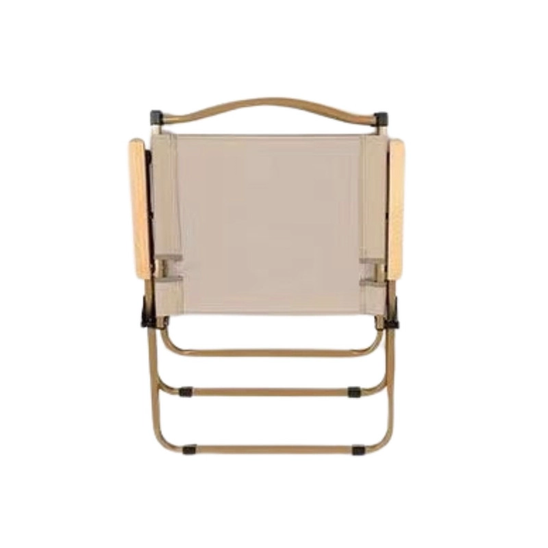 SILLA PLEGABLE REFORZADA 135KG CON POSA BRAZOS DE MADERA PARA CAMPING PLAYA - 6