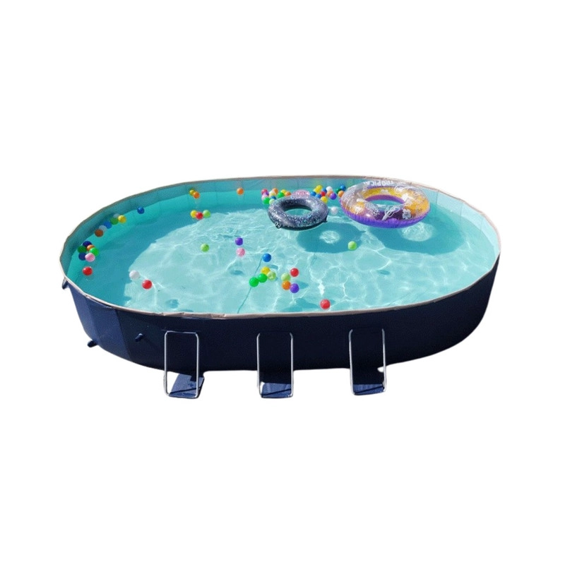 PISCINA FAMILIAR XXL PLEGABLE PVC DURA 300X220CM SIN INFLAR - 1