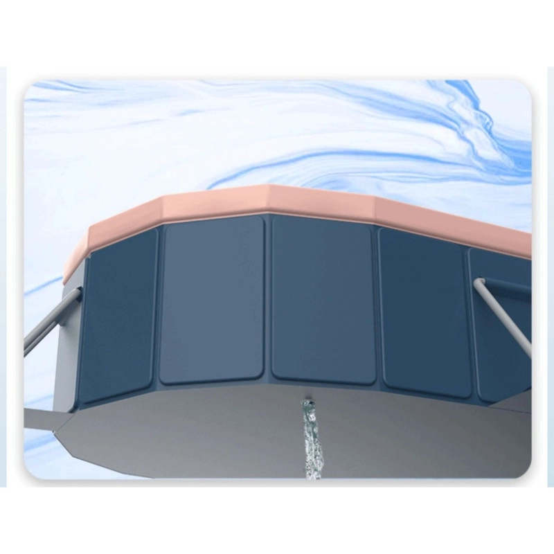 PISCINA FAMILIAR XXL PLEGABLE PVC DURA 300X220CM SIN INFLAR - 4