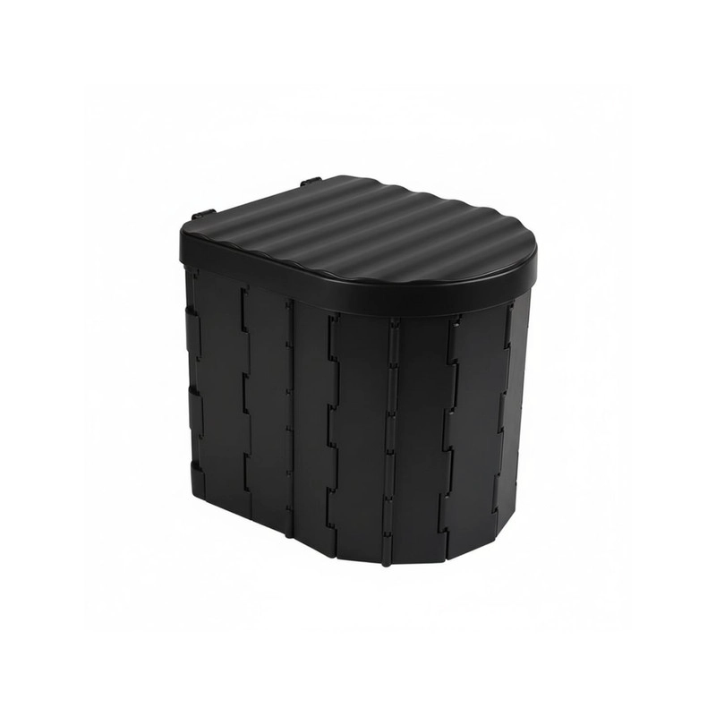 INODORO PORTATIL Y PLEGABLE MULTIUSO PARA CAMPING NEGRO - 3