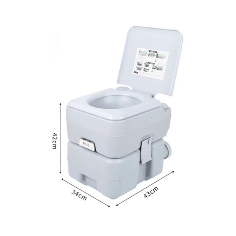 WC QUIMICO PORTATIL 20L CAMPING BAÑO ANTIFUGAS DESCARGA 360 - 8