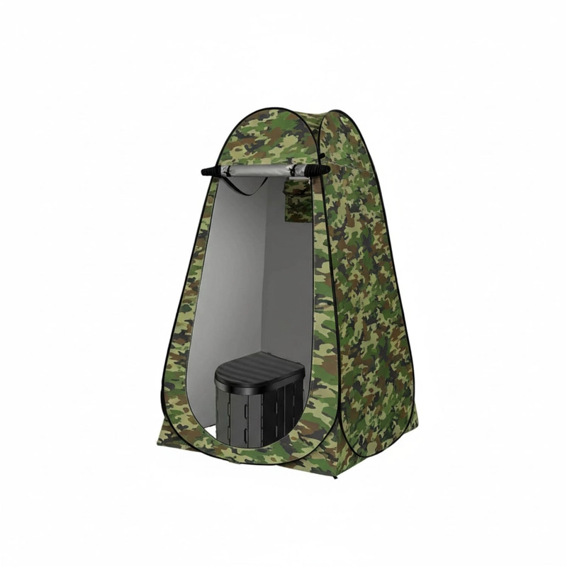 SET ESENCIAL 3 EN 1 PARA CAMPING - BAÑO, CAMBIADOR, DUCHA CAMUFLADO - 2