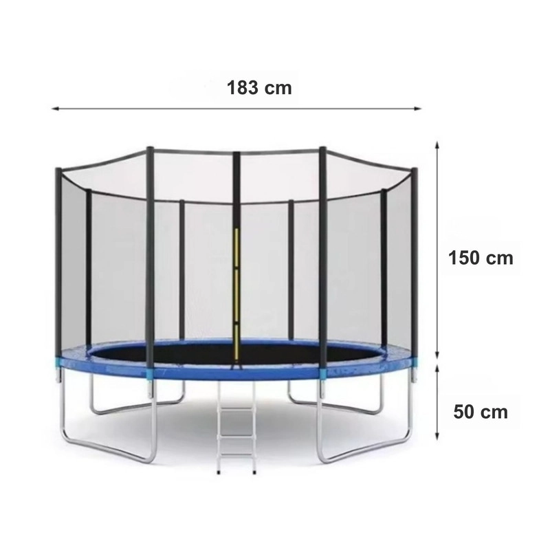 CAMA ELASTICA SALTARINA 183CM CON MALLA Y ESCALERA - 5