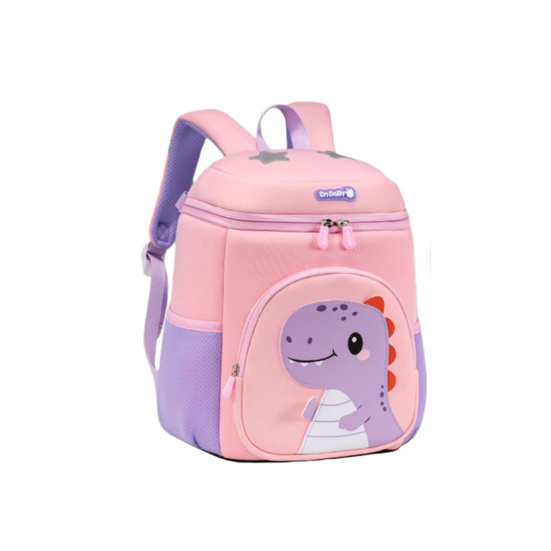 MOCHILA ESCOLAR PARA NIÑOS DISEÑO LINDO DINO PINK S - 1