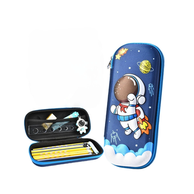 ESTUCHE ESCOLAR PARA LAPICES CAJA DE PAPELERIA NIÑOS ASTRONAUTA - 3