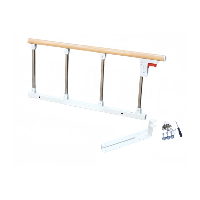 BARANDA LATERAL PARA CAMA CUIDADO ADULTO MAYOR O NIÑOS 94CM MADERA - 1