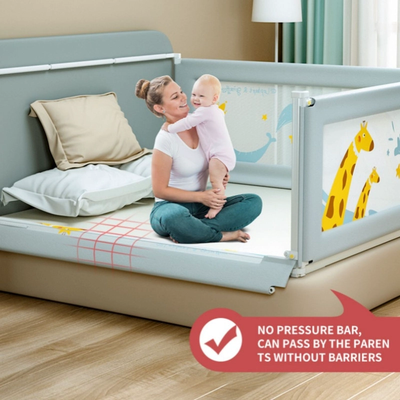 BARANDA AJUSTABLE SEGURIDAD BEBE ABATIBLE AJUSTABLE 1.5M JIRAFA - 2