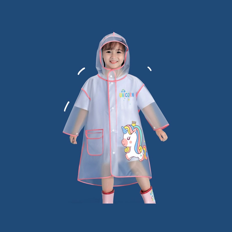 CAPA IMPERMEABLE PARA NIÑOS EXTRA RESISTENTE PARA LLUVIA Y VIENTO M UNICORNIO - 3