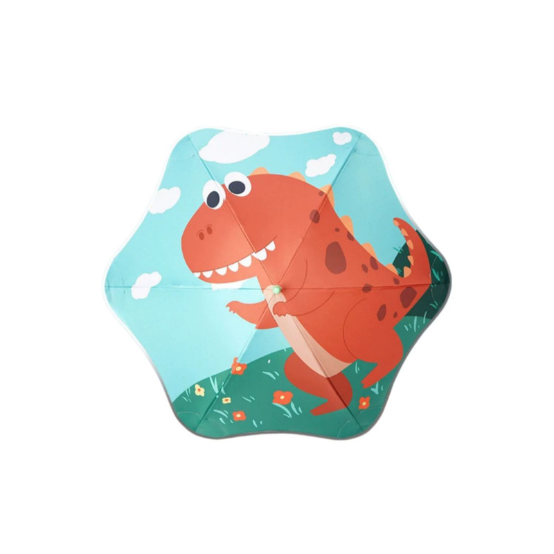 PARAGUAS SOMBRILLA INFANTIL PARA LLUVIA Y SOL ULTRA RESISTENTE DINO - 2
