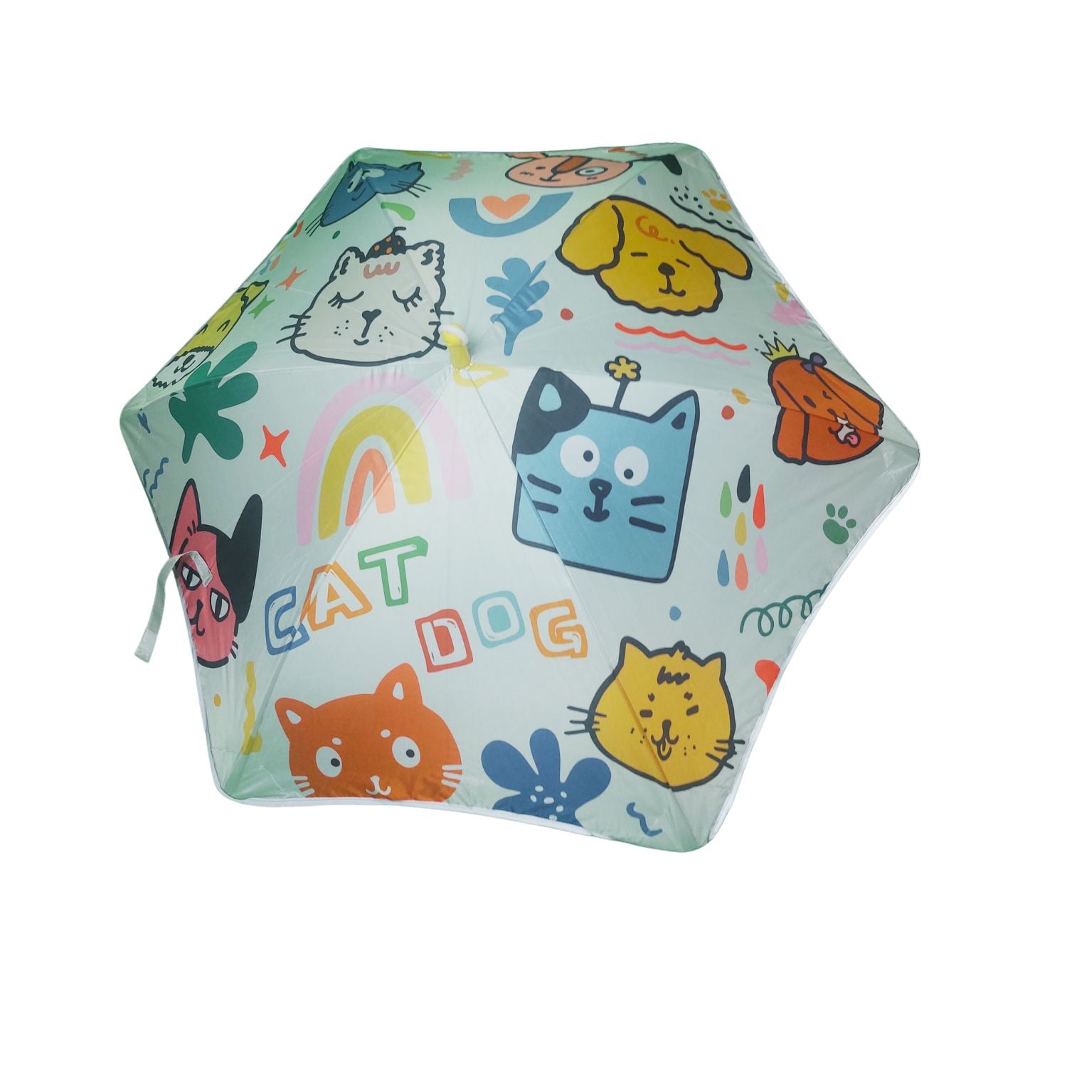 PARAGUAS SOMBRILLA INFANTIL PARA LLUVIA Y SOL ULTRA RESISTENTE GATITOS - 2