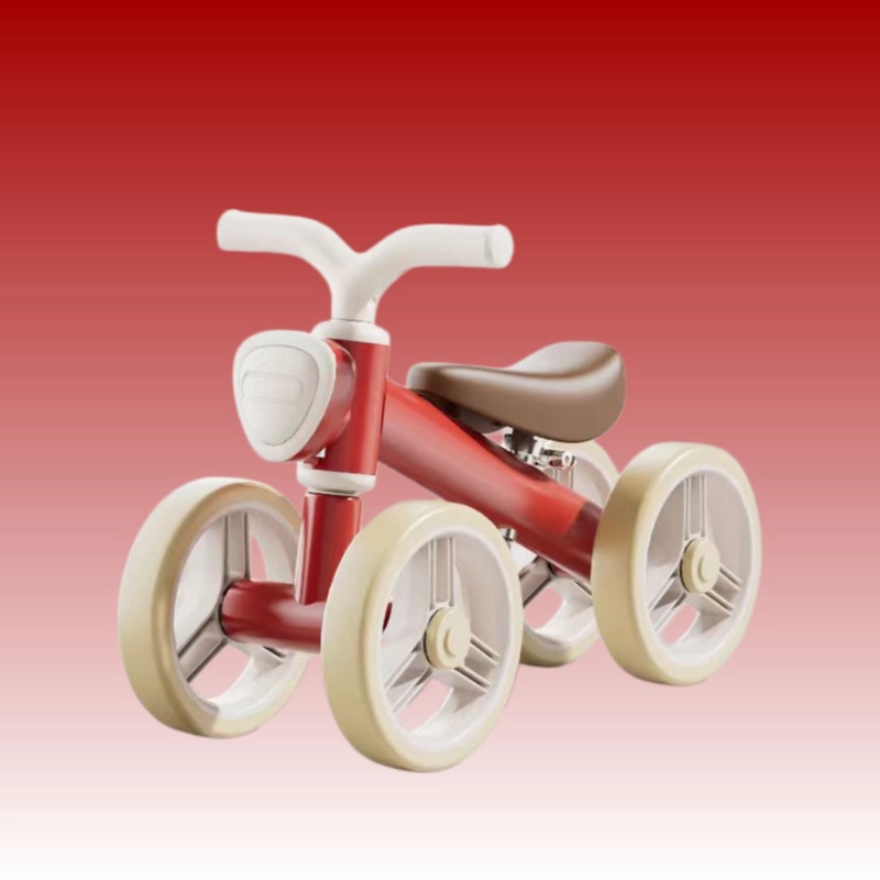 ANDADOR CORREPASILLOS 4 RUEDAS DE EQUILIBRIO PREMIUM CON LUZ Y MUSICA ROJO - 3
