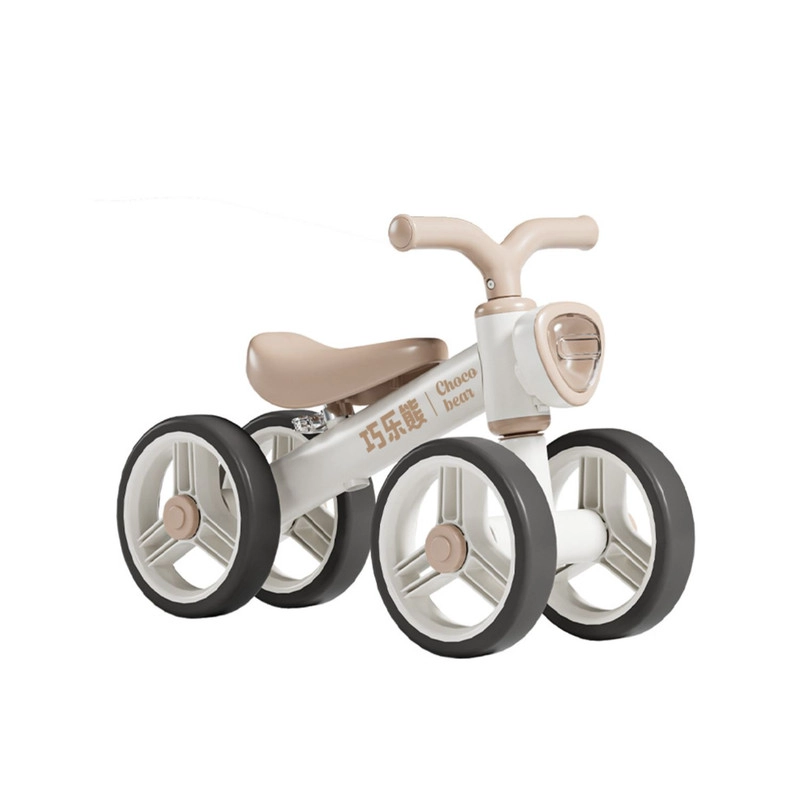 ANDADOR CORREPASILLOS 4 RUEDAS DE EQUILIBRIO PREMIUM CON LUZ Y MUSICA CAFE - 1